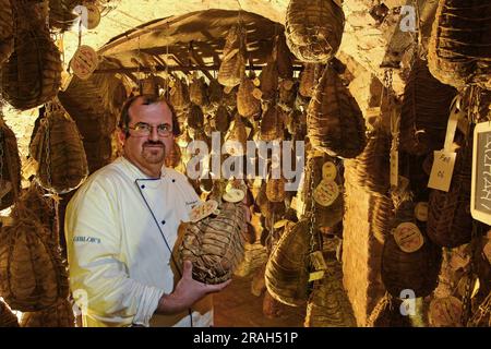 antica Corte Pallavicina, Polesine Parmense, Parma, Lombardia, Italia Foto Stock