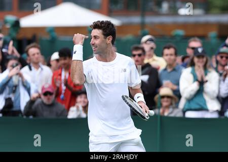 Wimbledon, Royaume University. 3 luglio 2023. Durante i campionati di Wimbledon del 2023 il 3 luglio 2023 all'All England Lawn Tennis & Croquet Club di Wimbledon, Inghilterra - foto Antoine Couvercelle/DPPI Credit: DPPI Media/Alamy Live News Foto Stock