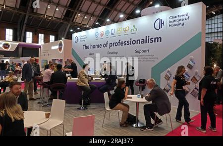 Sede della professionalità - CIH Housing 2023 presso il centro congressi e fieristico Manchester Central, Windmill St, Manchester, Inghilterra, Regno Unito, M2 3GX Foto Stock