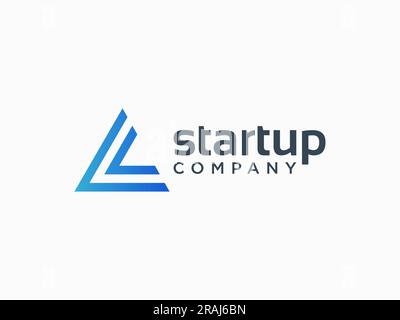 Logo freccia. Icona freccia fuori quadro isolata su sfondo bianco. Utilizzabile per loghi aziendali e tecnologici. Elemento modello disegno logo Flat Vector Illustrazione Vettoriale