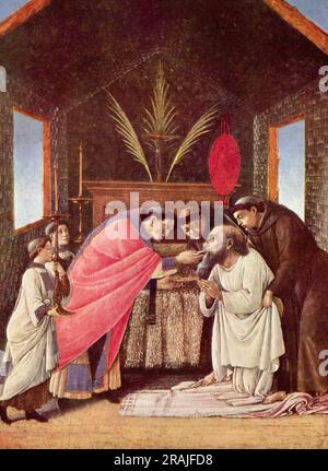 Ultima Comunione di San Girolamo 1495 di Sandro Botticelli Foto Stock