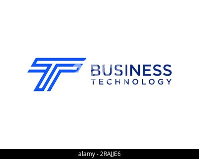 Logo T Letter . Concetto logo lettera iniziali del monogramma TT. Design T icona. TT Elegant e Professional White Letter icon design su ba nera Illustrazione Vettoriale