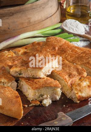 torta di pollo Foto Stock