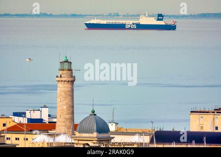 Vista sul golfo di Trieste, Italia Foto Stock