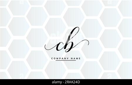 CB, BC Abstract Letters Logo Monogram Illustrazione Vettoriale