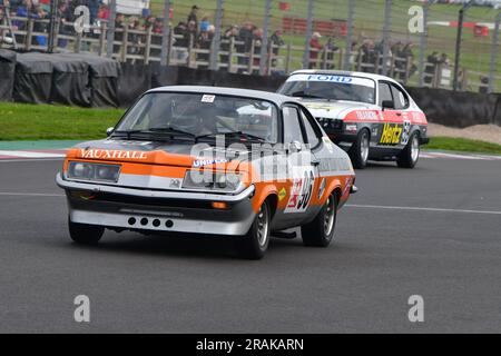 Gregor Marshall, Alex Kapadia, Vauxhall Firenza Droopsnoot, HRDC ‘Gerry Marshall’ Trophy Series, oltre 30 vetture in griglia per quarantacinque minuti due Foto Stock