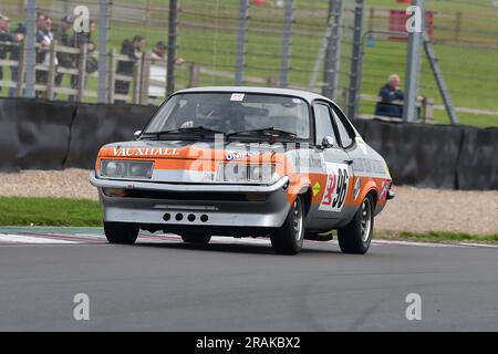 Gregor Marshall, Alex Kapadia, Vauxhall Firenza Droopsnoot, HRDC ‘Gerry Marshall’ Trophy Series, oltre 30 vetture in griglia per quarantacinque minuti due Foto Stock