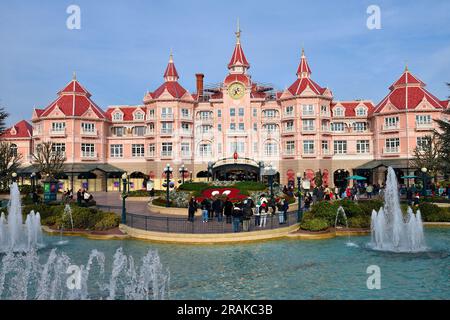 Un giorno a Disneyland Paris Foto Stock