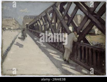 Studio per le Pont De l'Europe 1876 di Gustave Caillebotte Foto Stock