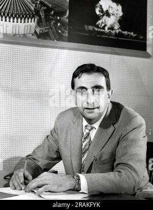 EDWARD TELLER (1908-2003) fisico teorico ungherese-americano nel 1958 Foto Stock