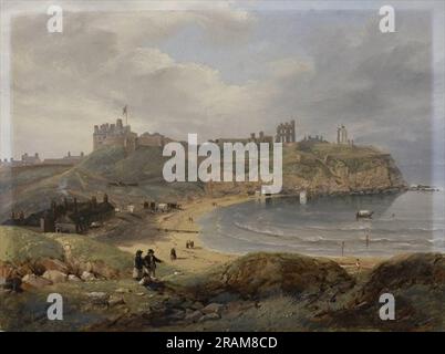 Prior's Haven, Tynemouth 1845 di John Wilson Carmichael Foto Stock