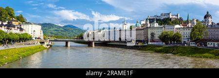 Panorama della città vecchia di Salisburgo Foto Stock