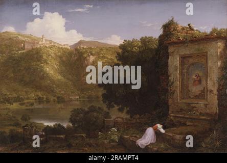 Il Penseroso 1845 di Thomas Cole Foto Stock