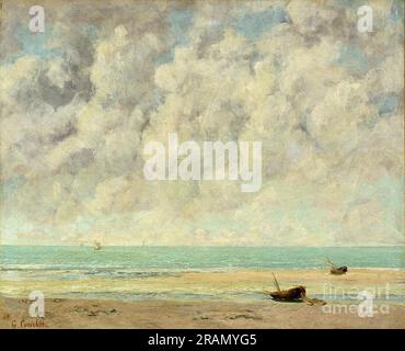 The Calm Sea 1869 di Gustave Courbet Foto Stock