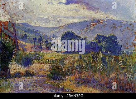 Cabasson Landscape (studio) 1899 di Henri-Edmond Cross Foto Stock