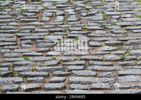 Antica via del porto romana dal III o IV secolo d.C. nella città vecchia di colonia Foto Stock