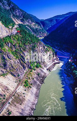 Aereo dell'Hell's Gate Airtram, British Columbia, Canada Foto Stock