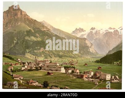 Engelberg, Obwalden, Svizzera 1890. Foto Stock