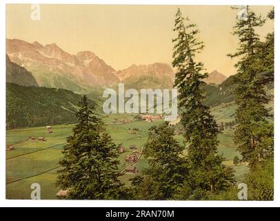 Engelberg, Obwalden, Svizzera 1890. Foto Stock