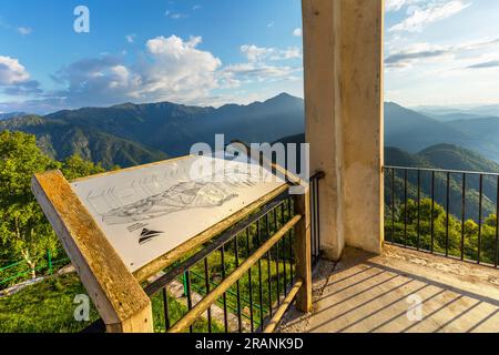 Santuario di San Bernardo, Bielmonte, biella, Piemonte, Italia, Strada panoramica Zegna Foto Stock