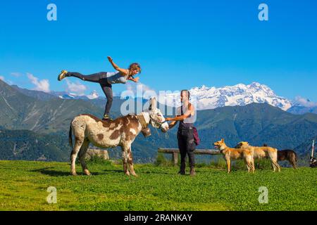 Bocca di Margosio, Bielmonte, biella, Piemonte, Italia, Strada panoramica Zegna Foto Stock