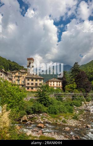 Rosazza, biella, Piemonte, Italia, strada panoramica Zegna Foto Stock