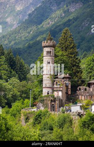 Rosazza, biella, Piemonte, Italia, strada panoramica Zegna Foto Stock