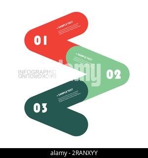 Modello infografico aziendale moderno - progettazione tempistica minima Illustrazione Vettoriale