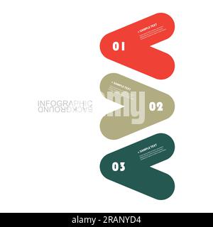 Modello infografico aziendale moderno - progettazione tempistica minima Illustrazione Vettoriale