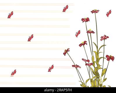 Queste illustrazioni astratte di sfondo sono perfette per un'ampia gamma di progetti creativi, dai biglietti di auguri e dalla cartoleria alle presentazioni digitali Foto Stock