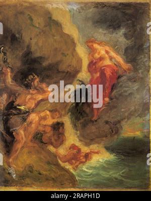 Winter Juno and Aeolus 1862 di Eugene Delacroix Foto Stock