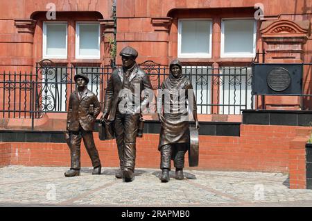 Wigan Mining Monument di Steve Winterburn Foto Stock