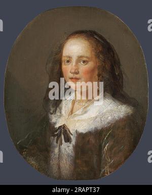 Ritratto di una giovane donna di Gerrit Dou Foto Stock