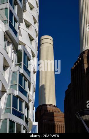 Battersea Power Station Regeneration Project, Borough of Wandsworth, Londra, Inghilterra, Regno Unito Foto Stock