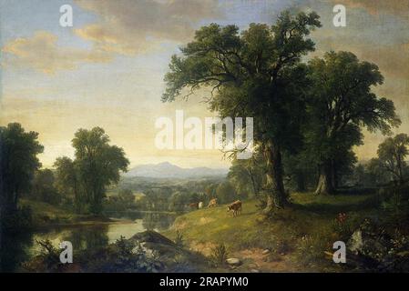 A Pastoral Scene 1858 di Asher Brown Durand Foto Stock