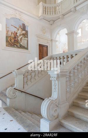 villa zileri motterle: affreschi di giambattista tiepolo, monteviale, italia Foto Stock