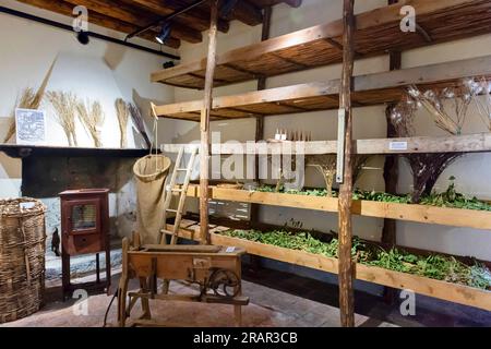 villaggio camporeso: museo etnografico dell'alta brianza, parco regionale del monte barro, italia Foto Stock