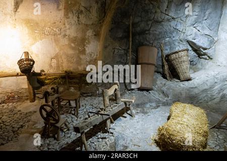 villaggio camporeso: museo etnografico dell'alta brianza, parco regionale del monte barro, italia Foto Stock