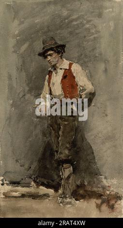 Uomo calabrese (in costume ciociaro) 1868 di Marià Fortuny Foto Stock