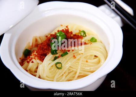 Cucina cinese tradizionale: Dan Dan Noodle Foto Stock