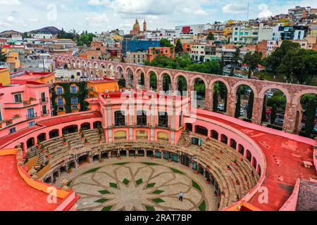 Zacatecas Mexico. Vista aerea della zona colonia della capitale dello stato di Zacatecas 2023. Città coloniale © (© foto di LuisGutierrez / NortePhoto.com) Zacatecas Messico. Vista aerea de la zona colonia de ciudad capitale dell'estado de Zacatecas 2023. ciudad Colonial © (© foto por LuisGutierrez / NortePhoto.com) Foto Stock