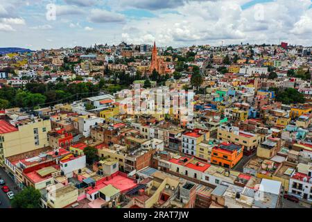 Zacatecas Mexico. Vista aerea della zona colonia della capitale dello stato di Zacatecas 2023. Città coloniale © (© foto di LuisGutierrez / NortePhoto.com) Zacatecas Messico. Vista aerea de la zona colonia de ciudad capitale dell'estado de Zacatecas 2023. ciudad Colonial © (© foto por LuisGutierrez / NortePhoto.com) Foto Stock