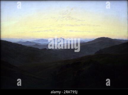 The Riesengebirge 1835 di Caspar David Friedrich Foto Stock