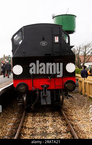 Visita alla ferrovia a vapore dell'Isola di Wight 2017 Foto Stock