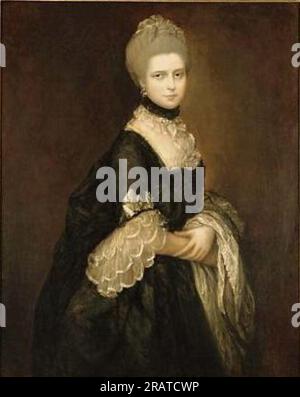 Ritratto di Maria Walpole, contessa di Waldegrave, poi duchessa di Gloucester di Thomas Gainsborough Foto Stock