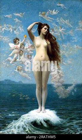 La nascita di Venere 1890 di Jean-Leon Gerome Foto Stock