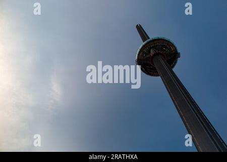 Torre di osservazione i360 della British Airways a Brighton, East Sussex Foto Stock