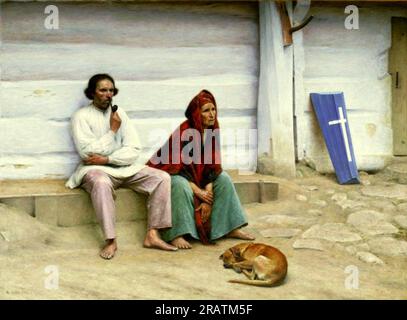 Peasant Coffin 1895 di Aleksander Gierymski Foto Stock