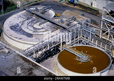 Immagine aerea di una cartiera, British Columbia, Canada Foto Stock