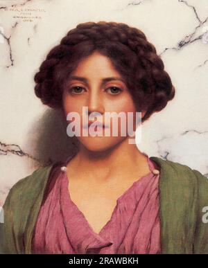 A Classical Beauty 1909 di John William Godward Foto Stock